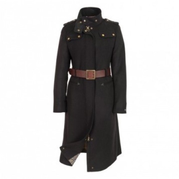 Authentic Barbour Falcon Wool Coat US Size 10 Excellent Condition - Picture 6 of 13